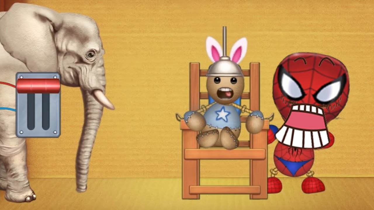 SCARY Elephant Vs Spider Buddy - Kick The Buddy