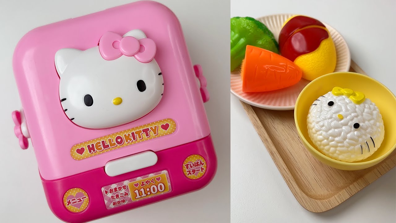 [🧸toy asmr🎀] Hello Kitty Cooking Toy asmr l Satisfying l Unboxing review toy l Kitchen PlaySet