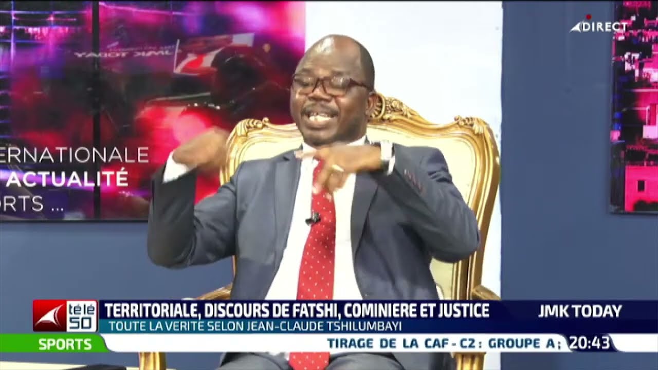 JEAN CLAUDE TSHILUMBAYI DIT TOUTE LA VERITE  DANS JMK TODAY