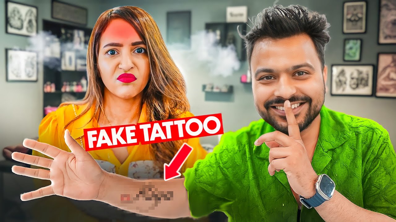HE GOT A TATTOO OF SOME OTHER GIRL'S NAME! 💔 (किसी और लड़की के नाम का टैटू बनवाया)