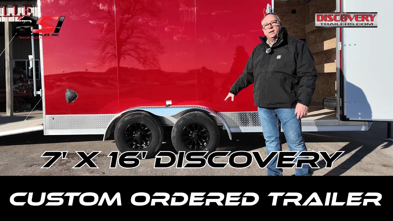 7'x16' Custom Ordered Discovery Trailer