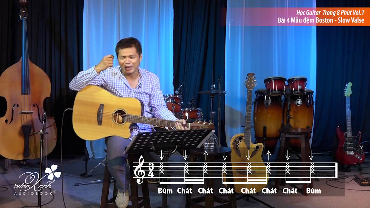 Học Guitar Trong 8 Phút Vol.1- Bài 4: Mẫu đệm điệu Boston - Slow Valse