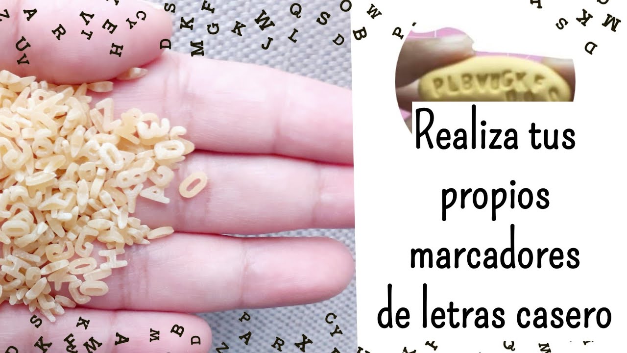 Crea tus Letras para marcar  tu Pasta o Porcelana de forma Casera!!