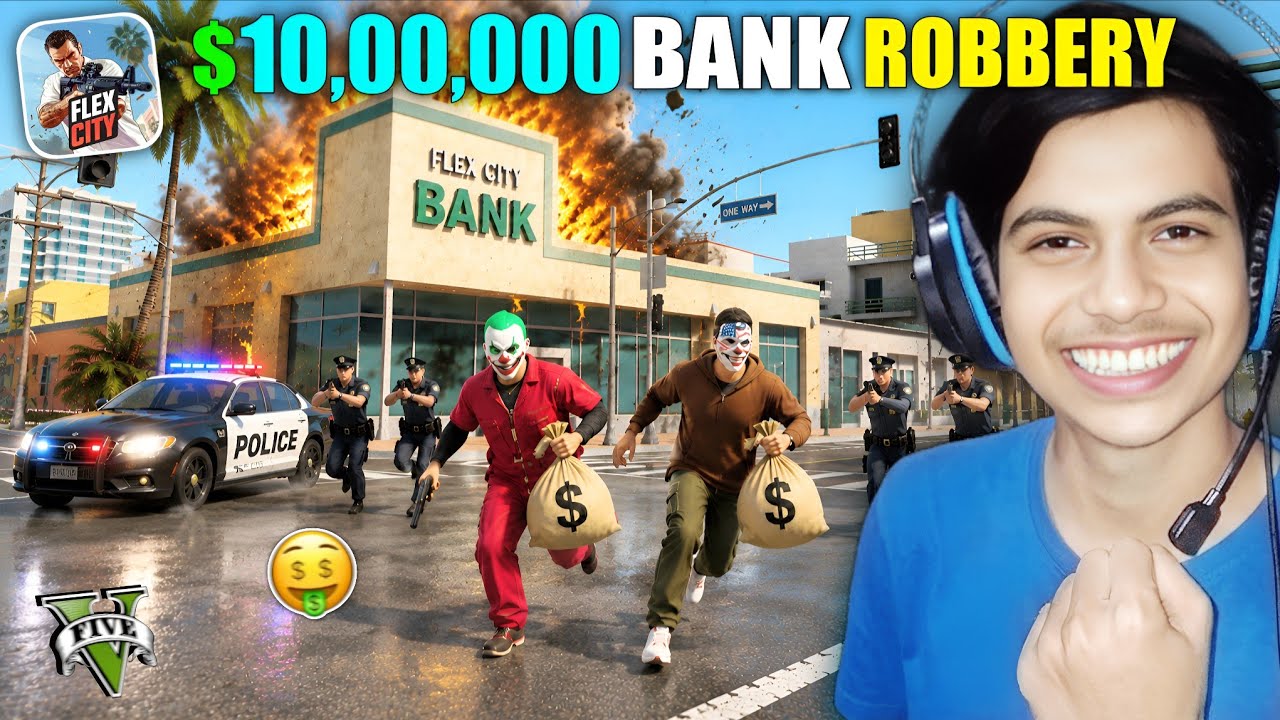 WE ROBBED THE BANK IN FLEX CITY! [GONE WRONG] Flex City GTA Style