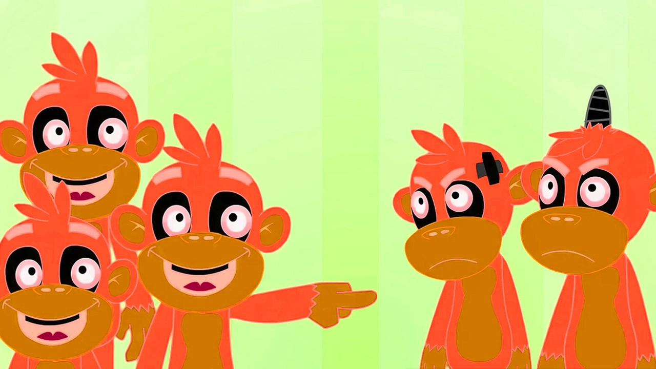 Five Little Monkeys Jumping Oops Song 🐵 2 Minute Mashup Loop Remix | ChuChu TV Style Nursery Rhyme