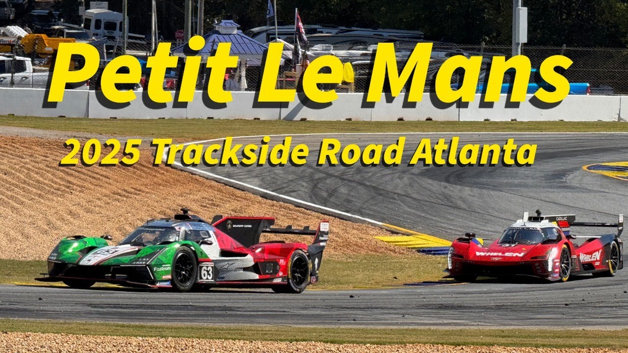 BIG SOUND 2025 Petit Le Mans Trackside Raceday Road Atlanta IMSA #видео