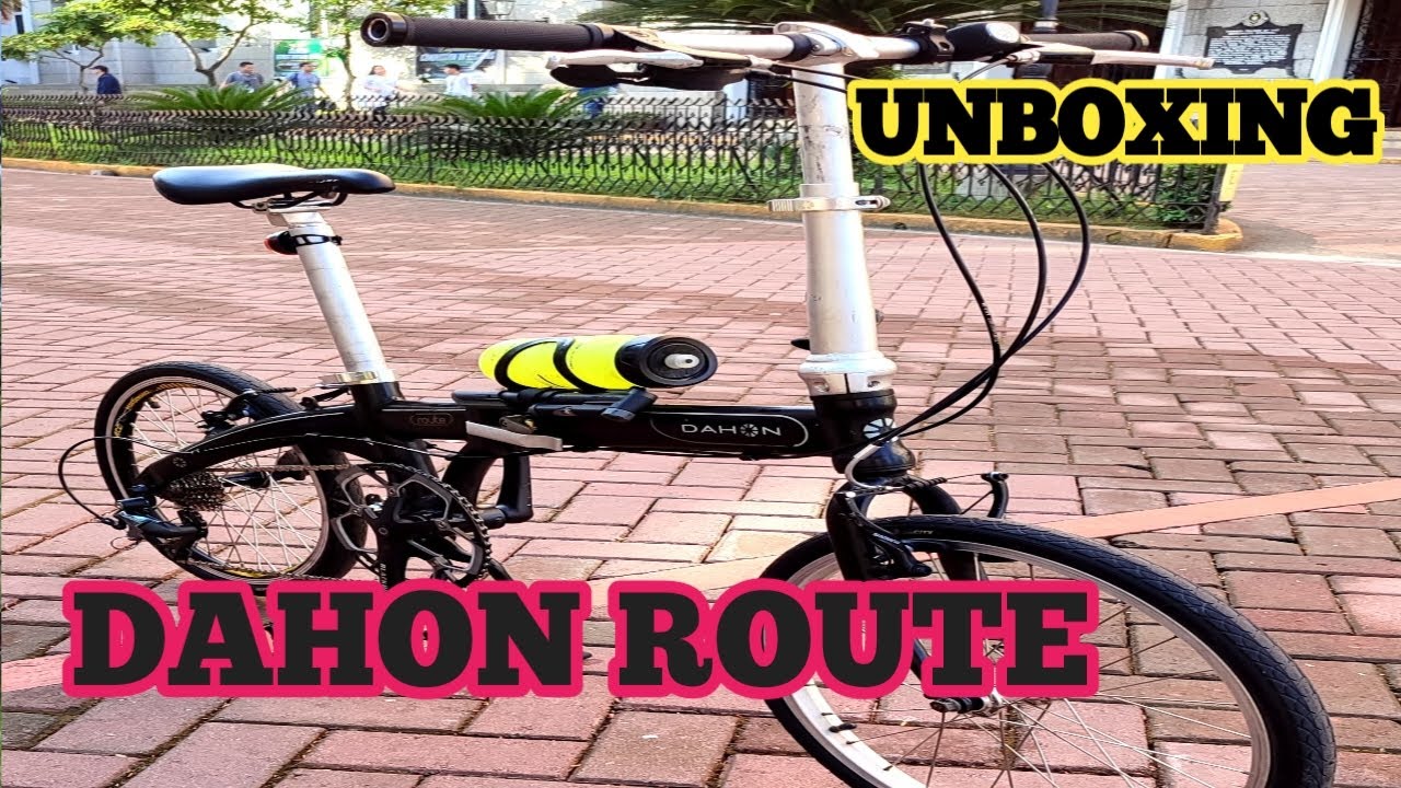 Unboxing my Folding bike dahon route// first time kung dahin route unboxing 
