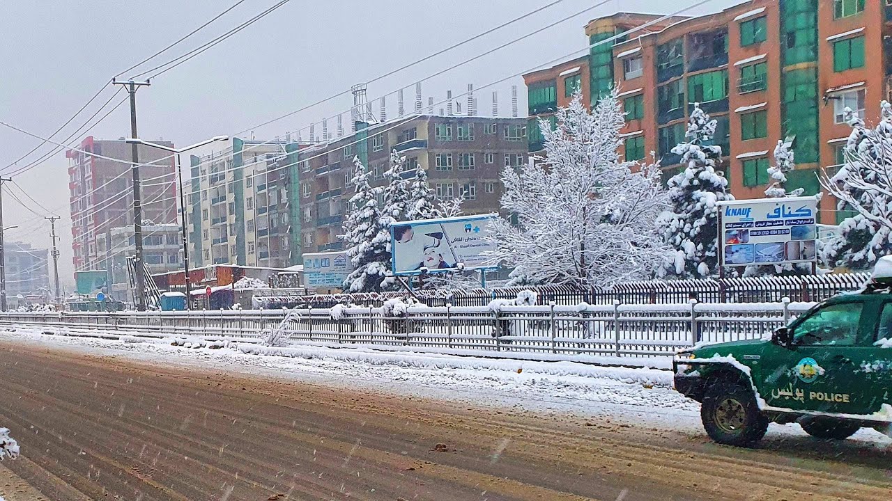 Beautiful Kabul City is Covered with Snow | Kabul City 2020