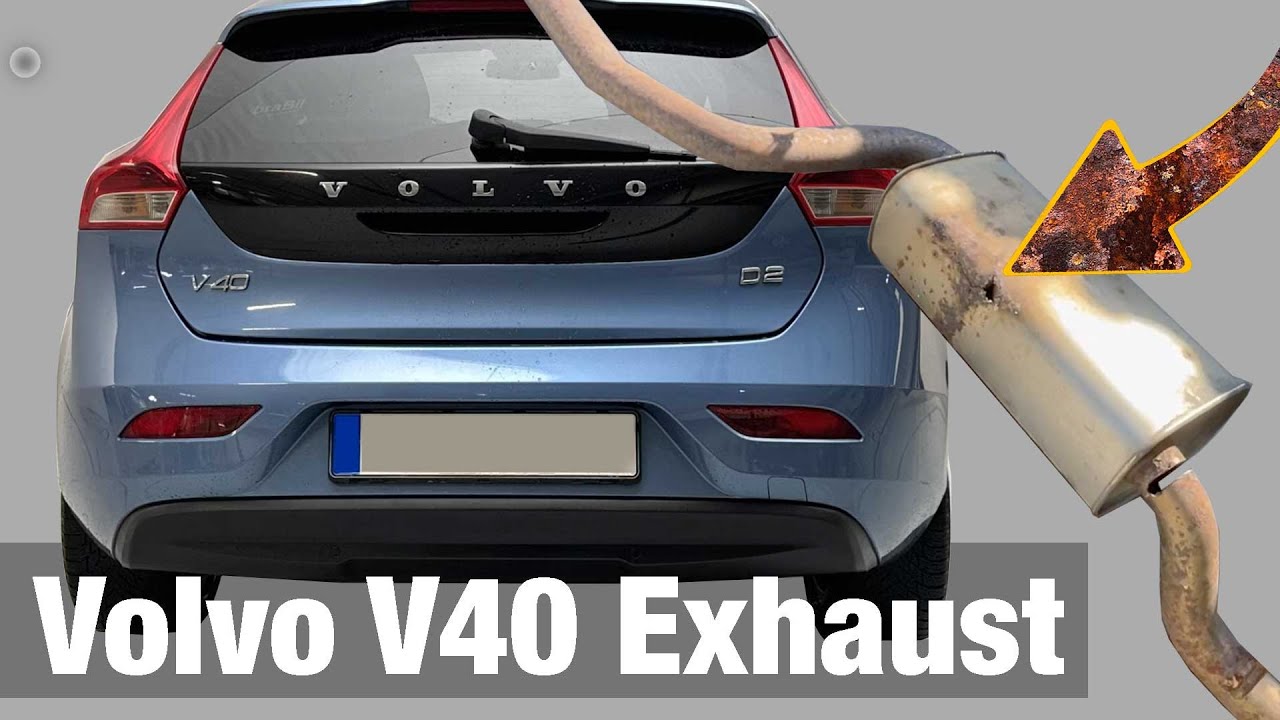 Volvo V40 D2  -  Replacing Exhaust Rear Silencer