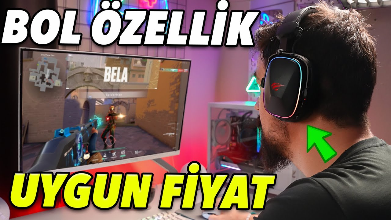 BOL ÖZELLİK UYGUN FİYAT - Havit Gamenote H2039BG Kablosuz 7.1 Oyuncu Kulaklığı