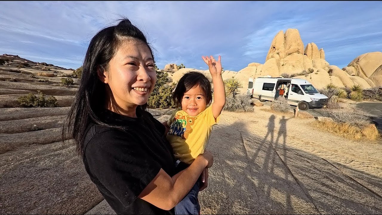 What Van Camping Inside Joshua Tree NP Looks Like | A Van Life Family Vlog