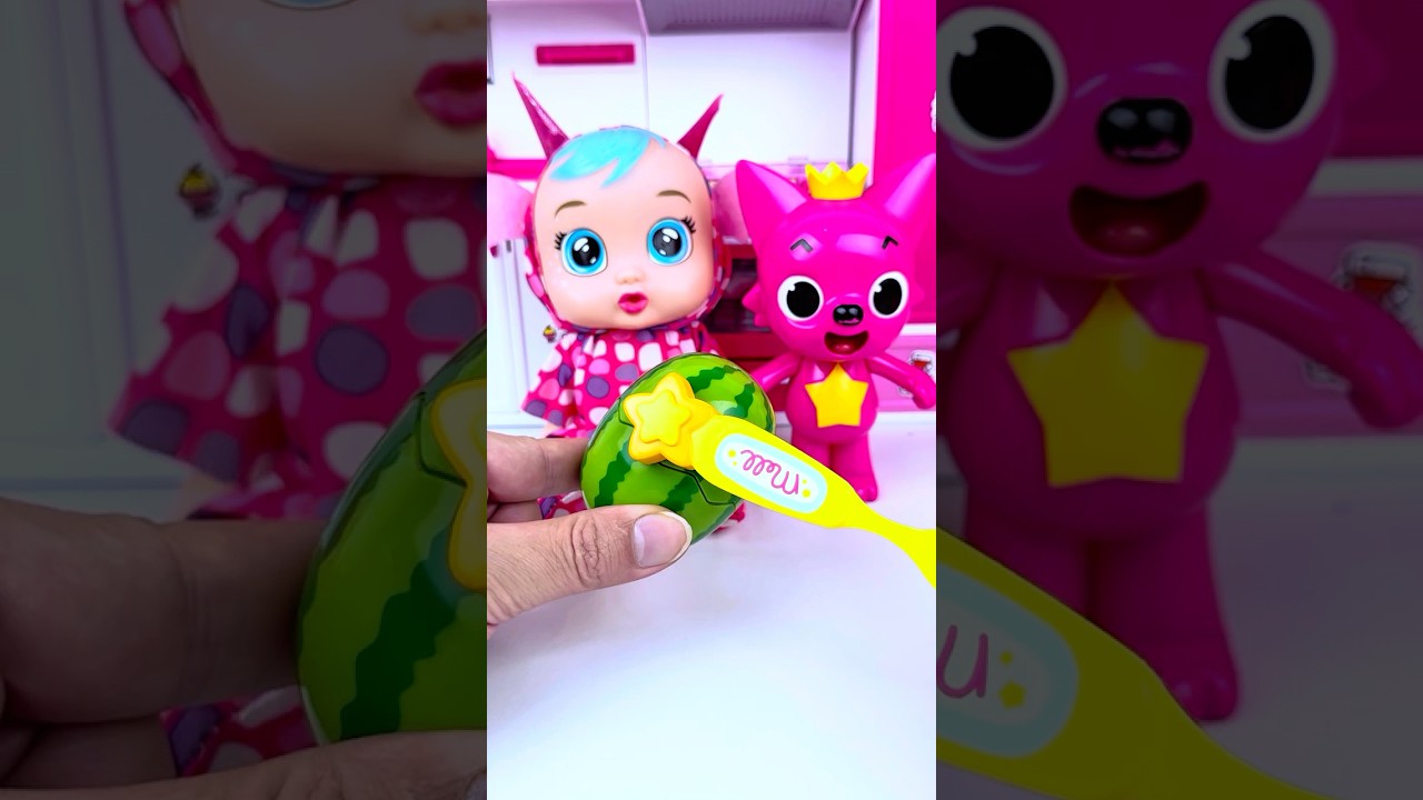ASMR Toy Boy & Pinkfong Bath Set Toy, Satisfying ASMR Unboxing with Simba toys #shorts