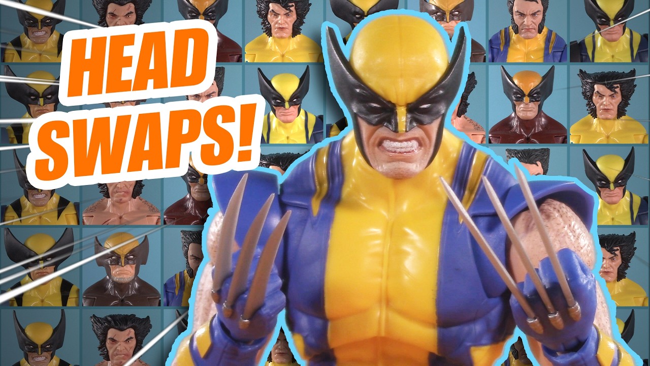 УДИВИТЕЛЬНЫЙ обзор 85-летнего Росомахи из вселенной Marvel Legends и обмен головами!