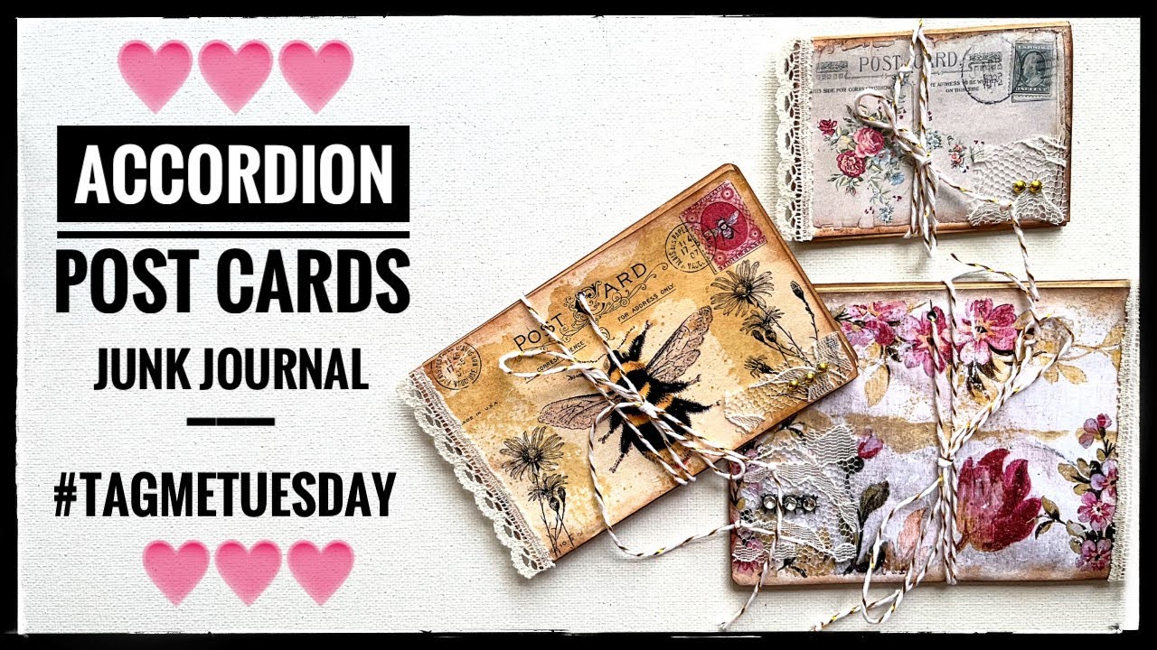 Accordion Post Cards - Junk Journal
