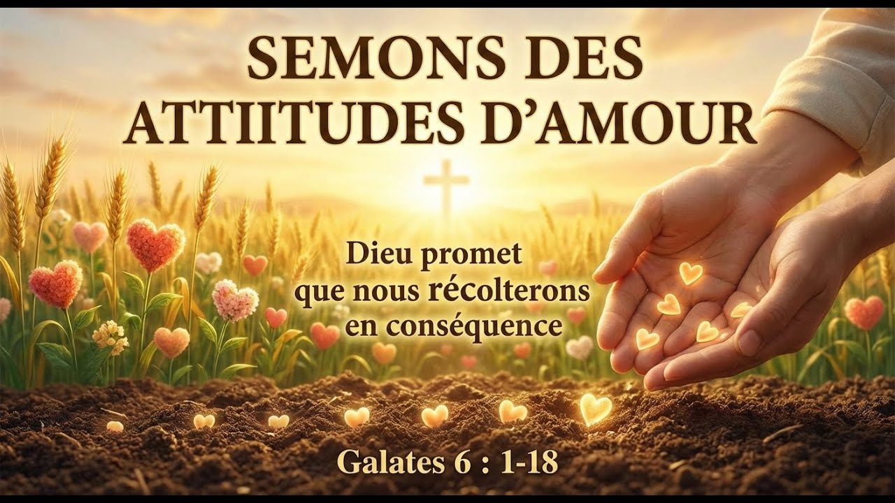 11 Janvier 2026 | Semons des attitudes d'amour, Dieu promet que nous récolterons en conséquence