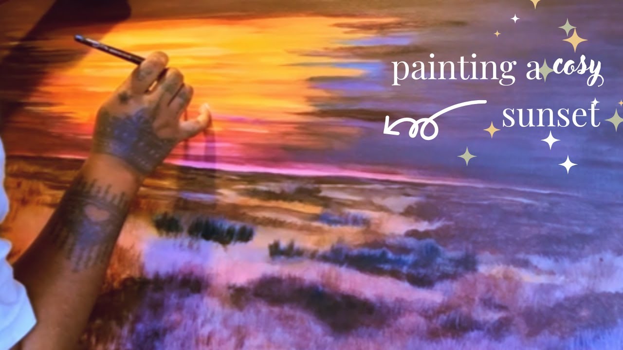 paint with me ❣ Atelier Interactive Acrylics || a cosy art vlog ||