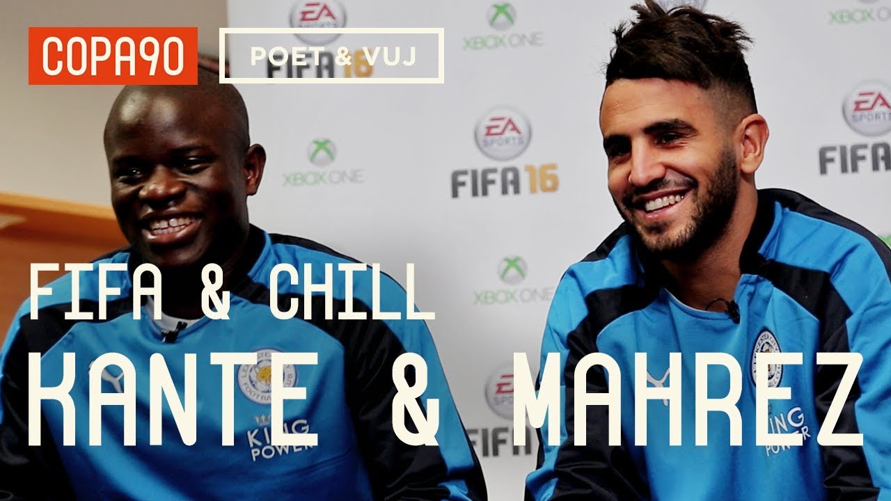 FIFA and Chill with Riyad Mahrez & Kanté | Leicester vs Arsenal - Poet & Vuj Present!