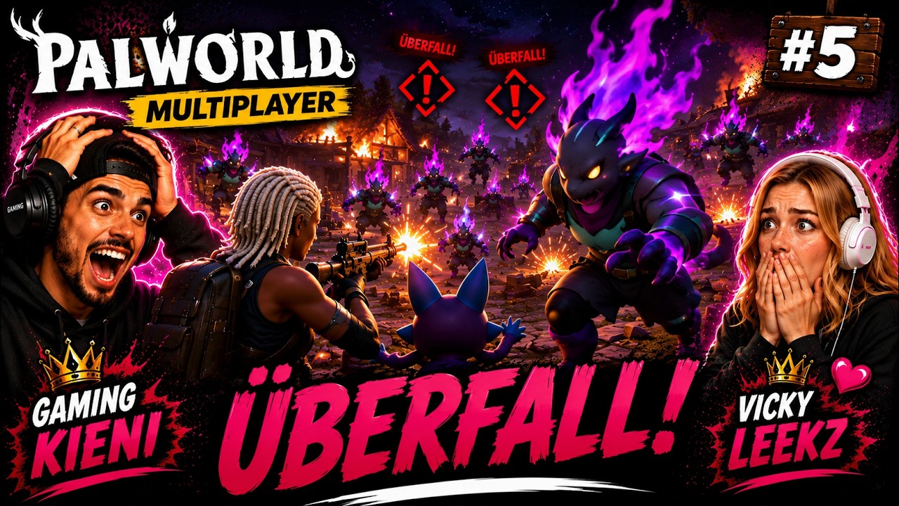 Der erste &Uuml;berfall auf unsere Basis! | Palworld Multiplayer #5