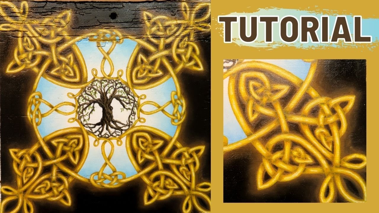 How to paint a CELTIC KNOT | Step by Step Tutorial