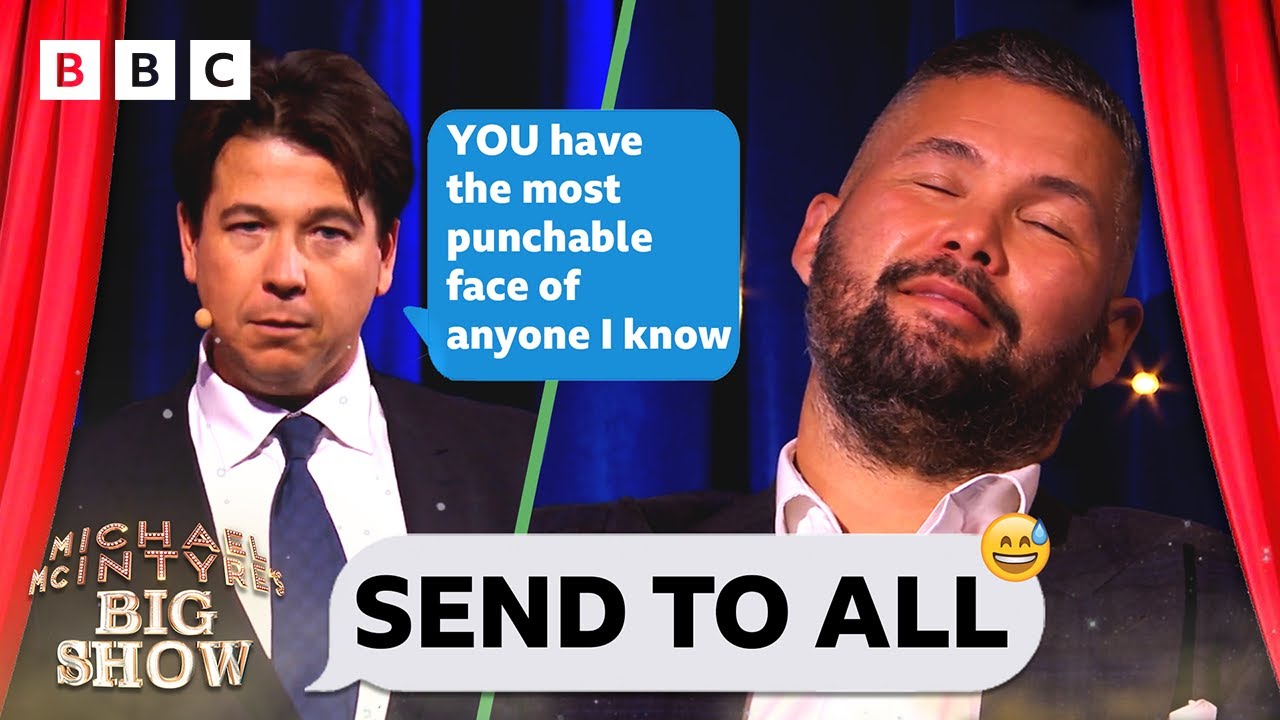 Michael McIntyre sends HILARIOUS text to Tony Bellew’s contacts | Michael McIntyre's Big Show - BBC