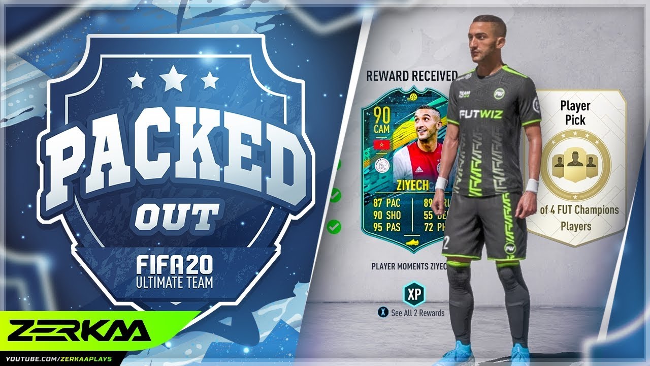 FUT CHAMPS Rewards & Completing Ziyech Objectives! (Packed Out #74) (FIFA 20 Ultimate Team)