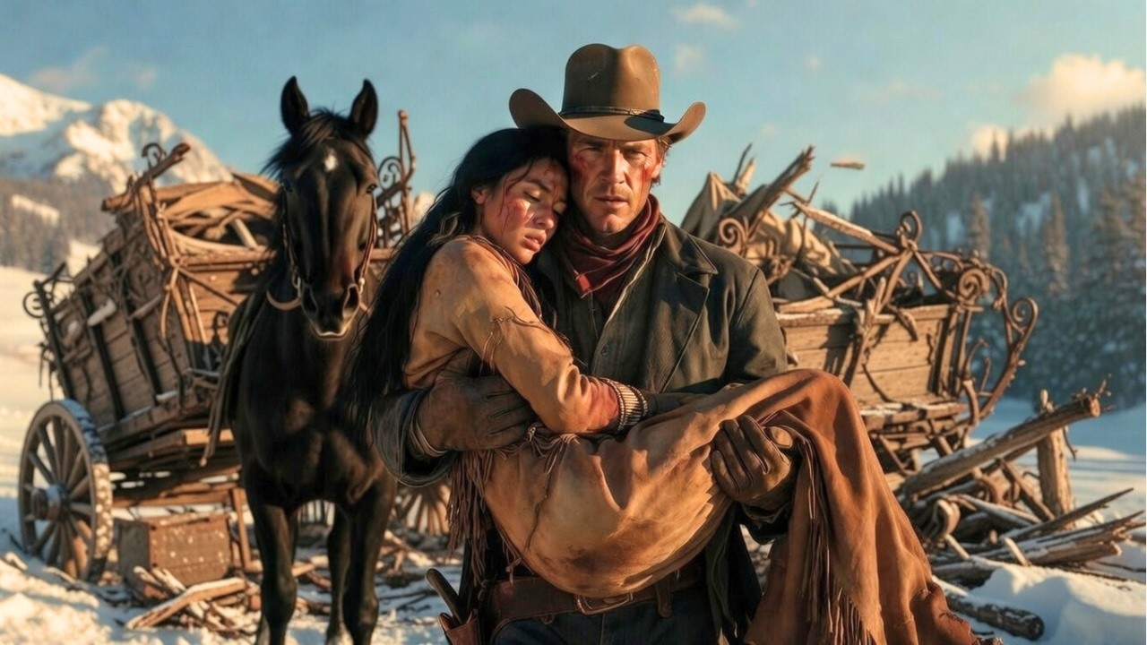 Lone Cowboy Rescues Wagon Attack Survivor Unaware She Could Spark a War Between Tribes