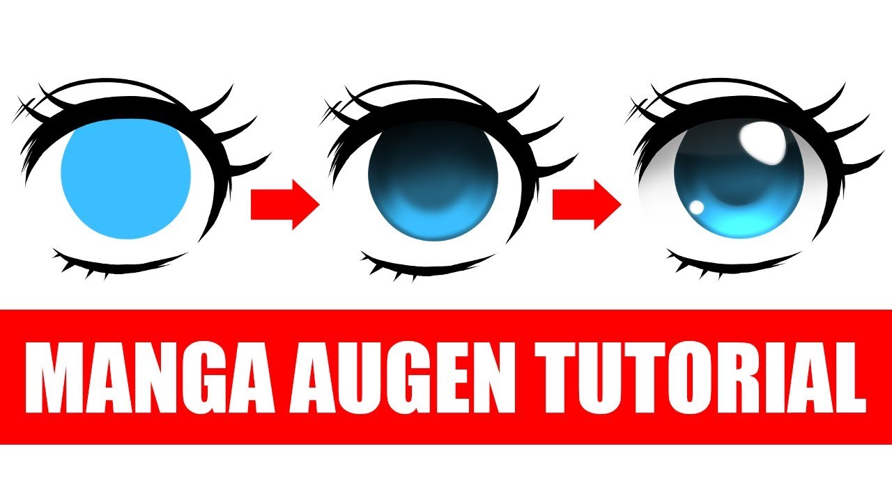 MANGA AUGEN COLORIEREN in einfachen Schritten I Tutorial (Deutsch)