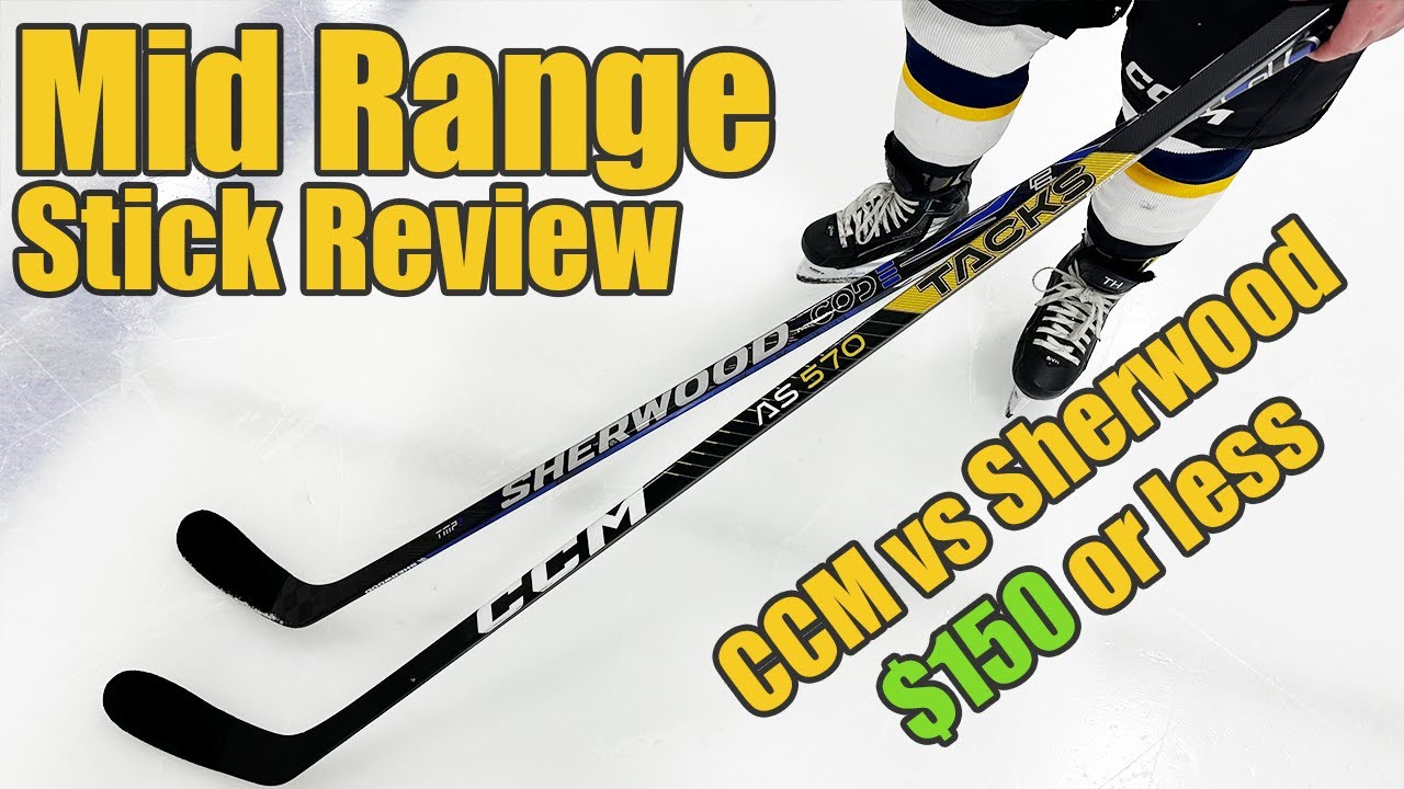 Battle Of Hockey Sticks BELOW $150! CCM Tacks AS-570 vs Sherwood CODE TMP2 - Mid range stick review