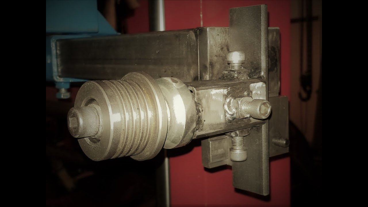 Homemade Sawmill Roller Guides Mounted on the Mill