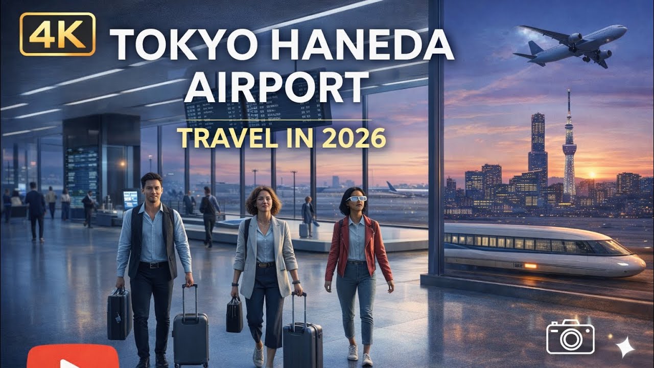 【4K】Tokyo Haneda Airport Travel video taken in 2026