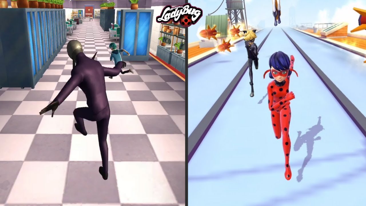 Miraculous Ladybug e Chat Noir 🐞  It’s time to battle, run & jump: HAWK MOTH Against LADY BUG!