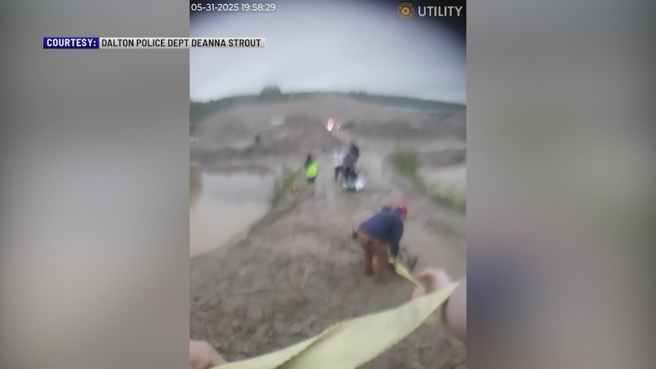 VIDEO: Two kids rescued from quicksand-like mud in Massachusetts