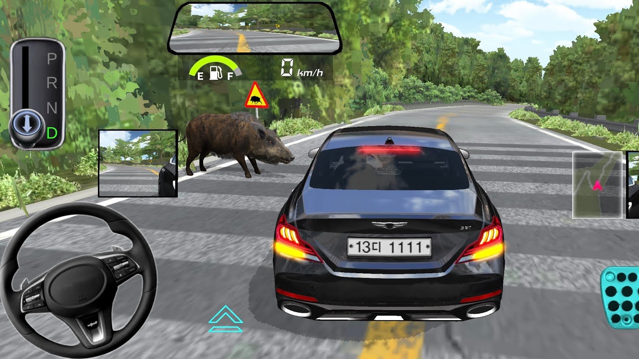 New Black Mercedes vs Wild Boar | 3D Driving Class android game || #gameplay #cargame #viral