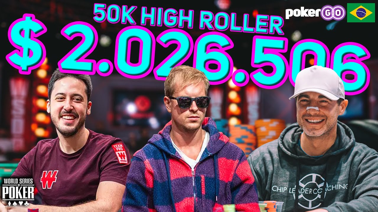 Adrian Mateos, Isildur1 e Chance Kornuth na final $50,000 High Roller WSOP 2024