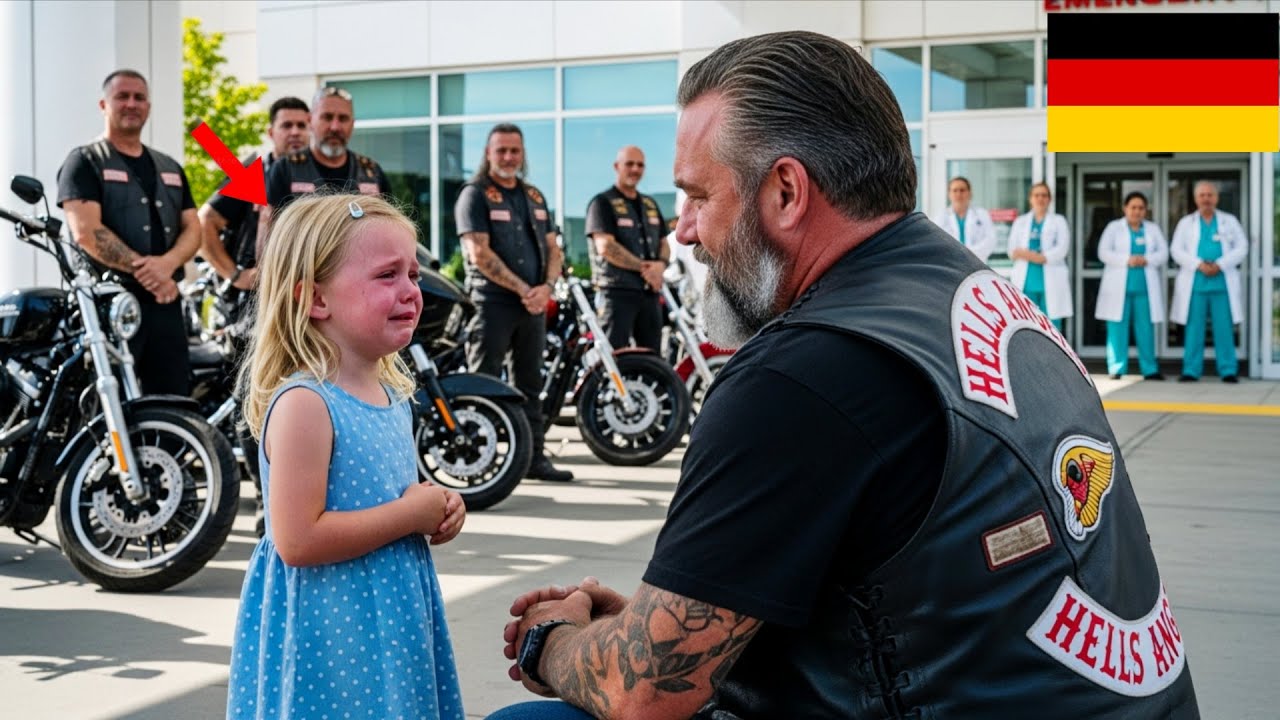 Kleines M&auml;dchen weint um ihre Mama &ndash; Dann tauchen die Hells Angels auf
