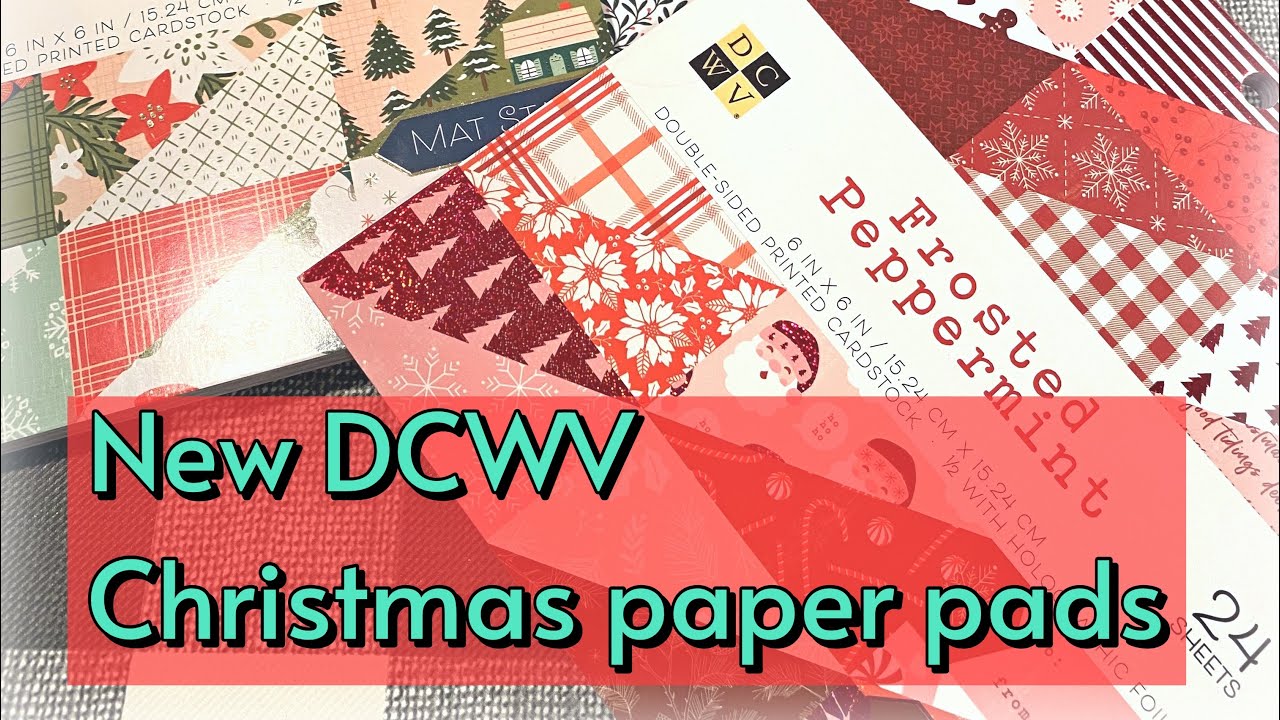 New 2021 DCWV Christmas paper pads!