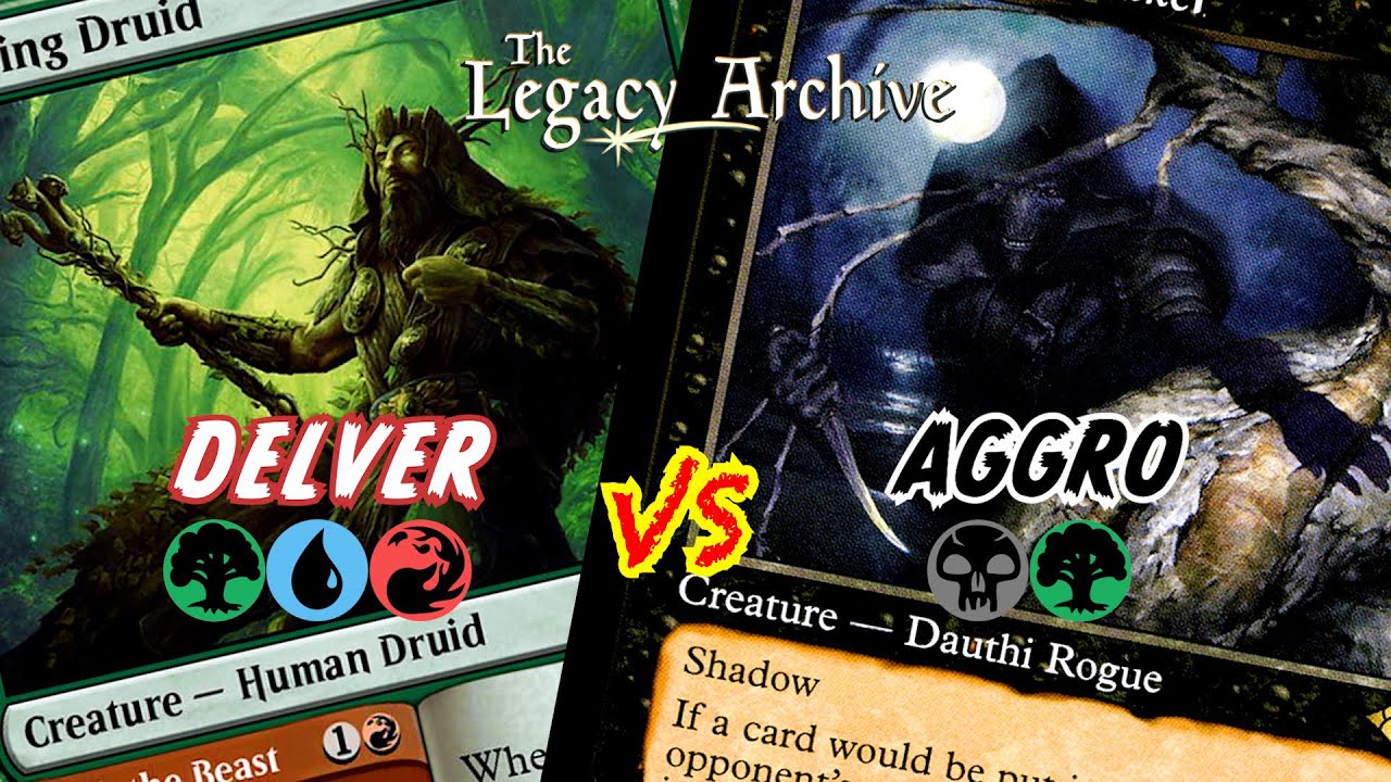 Temur Delver vs Mono Black Aggro - Paper Legacy MtG