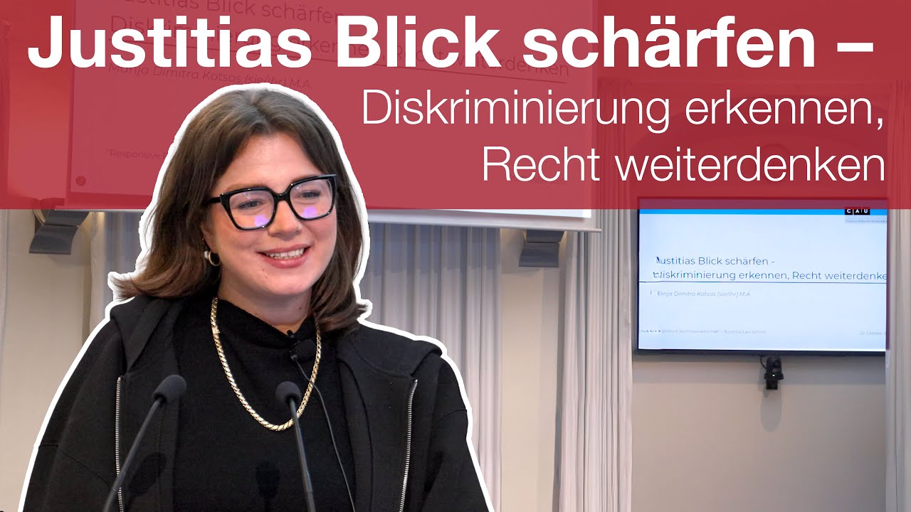 Justitias Blick schärfen: Diskriminierung erkennen, Recht weiterdenken – Manja D. Kotsas