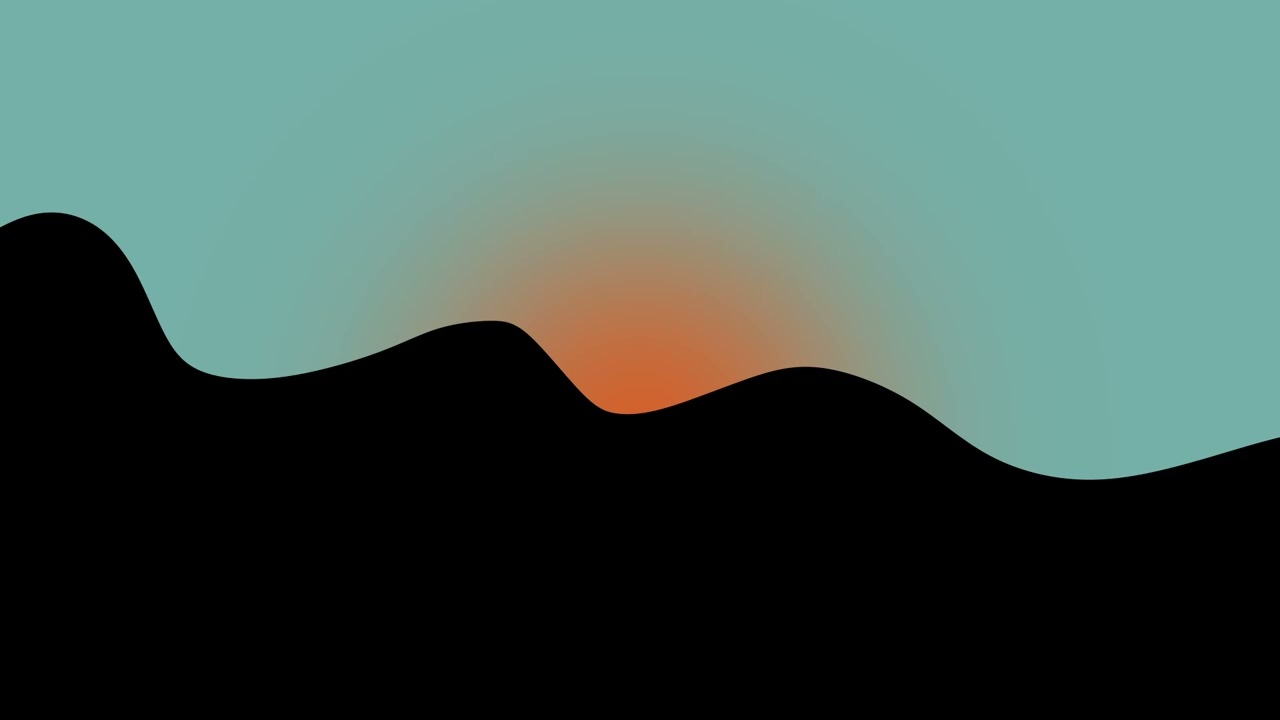 Relaxing sunrise mountains scheme blue sky silence relax sleep calm focus dream