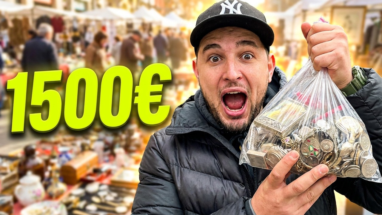 Día #16 - 😅¡Más de 1500€ en Plata y …! Haciéndome ‘Millonario’ en el Mercadillo de Segunda Mano 📈