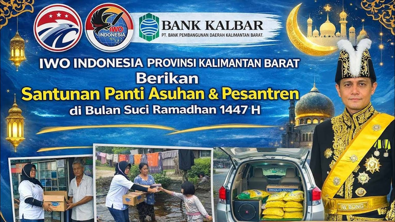 Momentum Ramadhan 1447 H, IWO Indonesia Provinsi Kalbar Berikan Bantuan Ke Panti & Pesantren