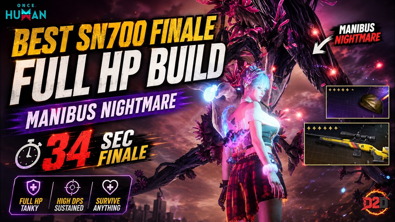 No Lunar Mods! Best SN700 Finale Weakspot Build for Manibus Nightmare | Once Human