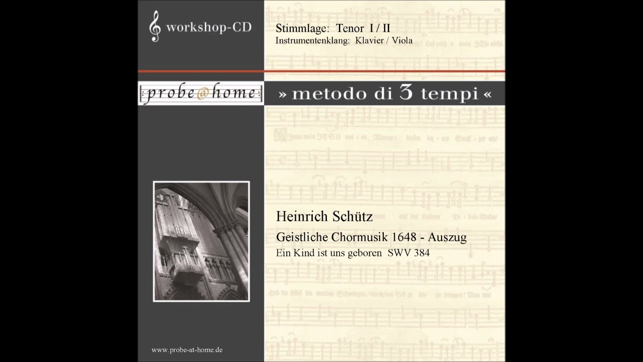 Ein Kind ist uns geboren - SWV 384 - Schütz - Tenore 2 - Tenor 2 - Kl-Viola - T2