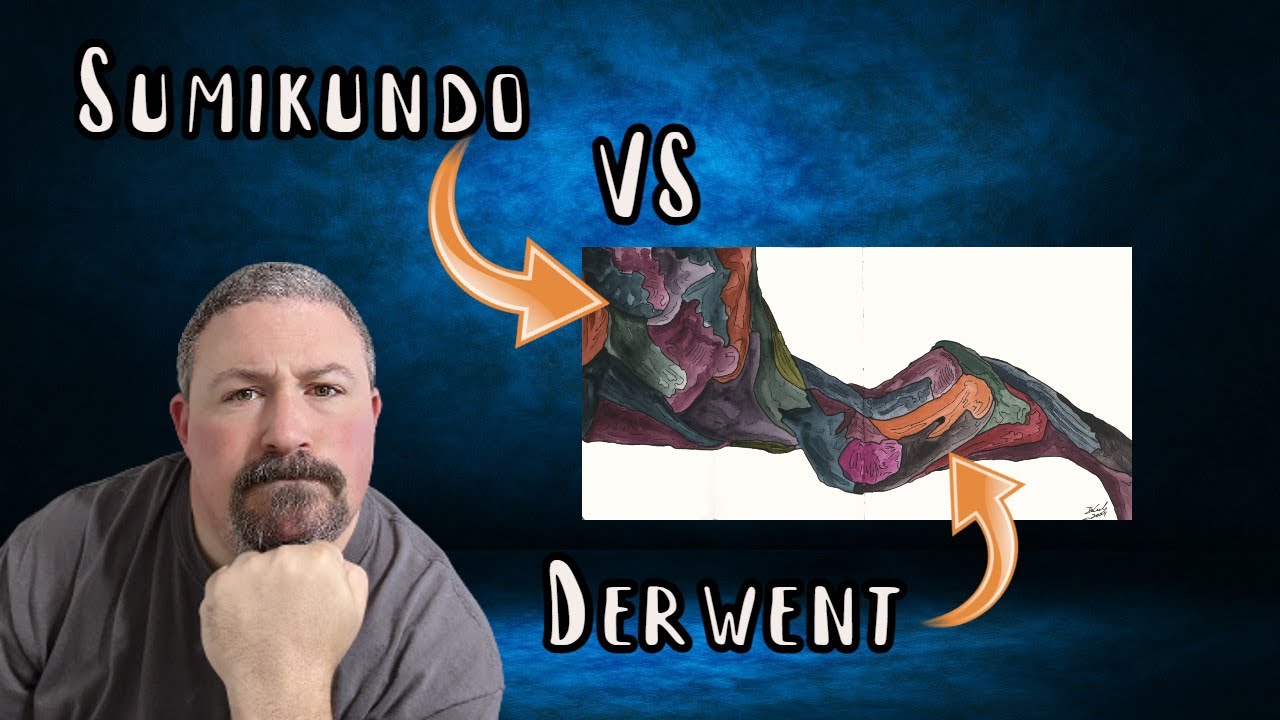 Sumikundo Shadow Ink Vs Derwent Inktense | Painting With Ink