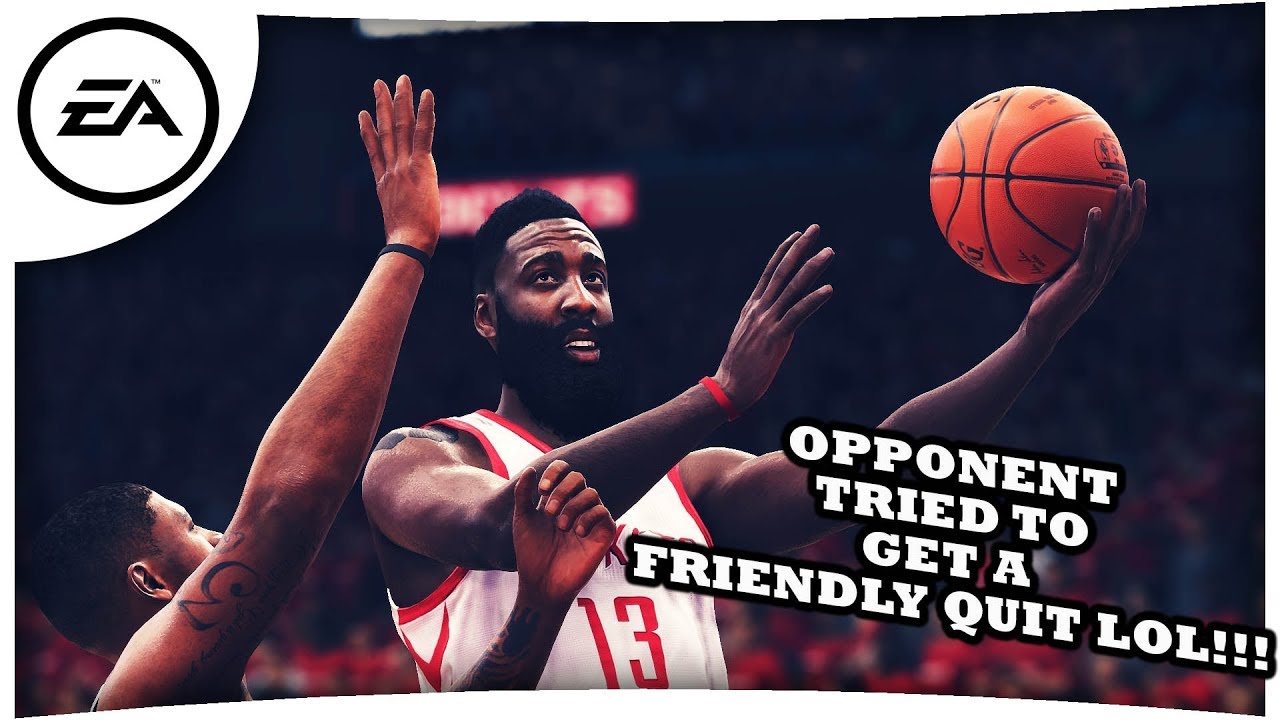 MY OPPONENT TRIES TO GET A FRIENDLY QUIT LOL!!!! - ONLINE H2H #KEEPSIMALIVE @EASPORTSNBA