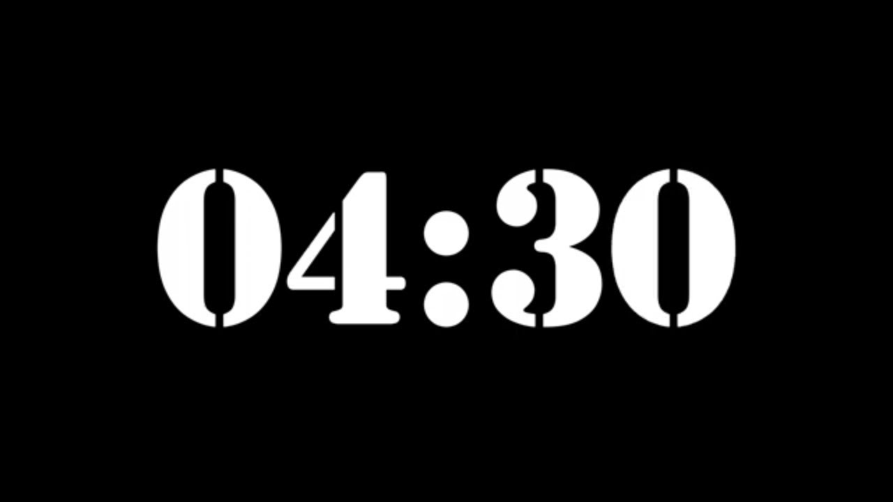 4 Minute 30 Second Timer 270 Second Timer | 270 Second Countdown