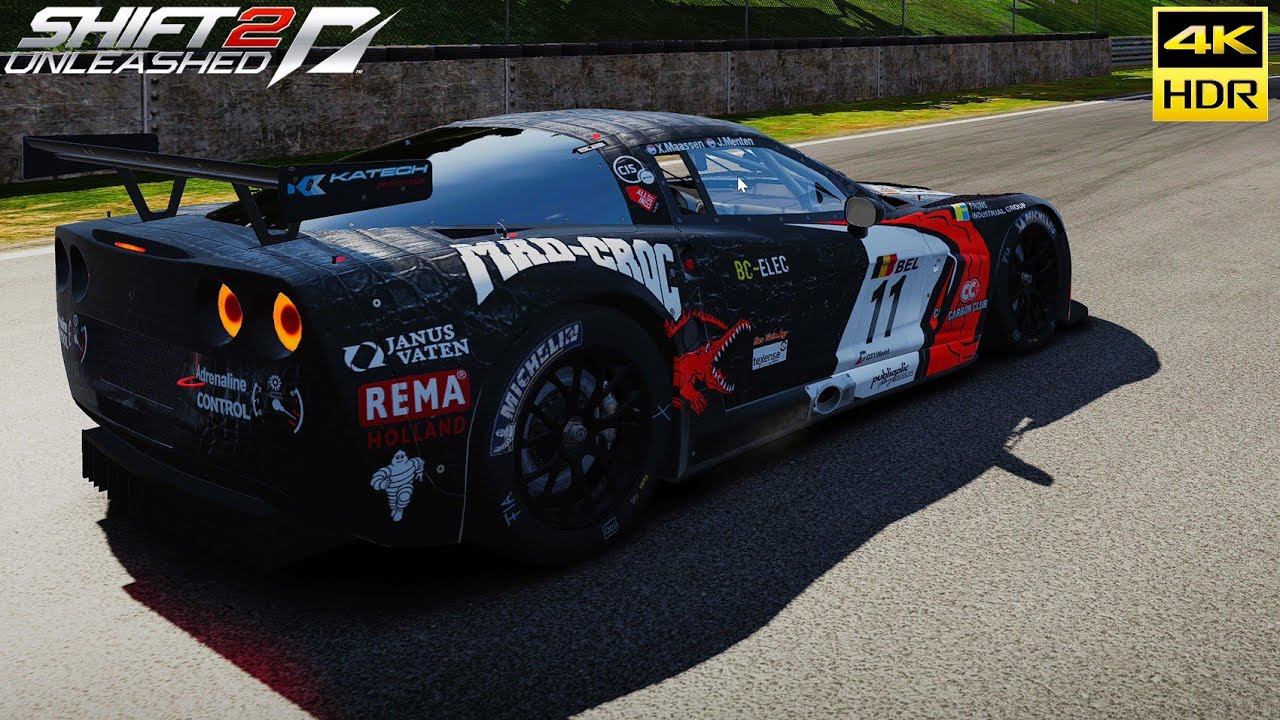 Chevrolet Corvette C6 R GT1 - Need for Speed Shift 2 Unleashed - 4k HDR gameplay