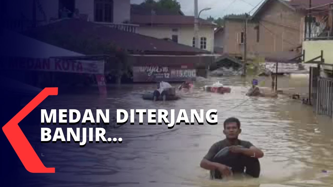 Diguyur Hujan Deras, Ratusan Rumah di Medan Terendam Banjir