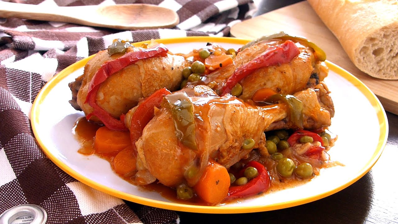 Pollo a la Portuguesa | Receta de pollo guisado ✅