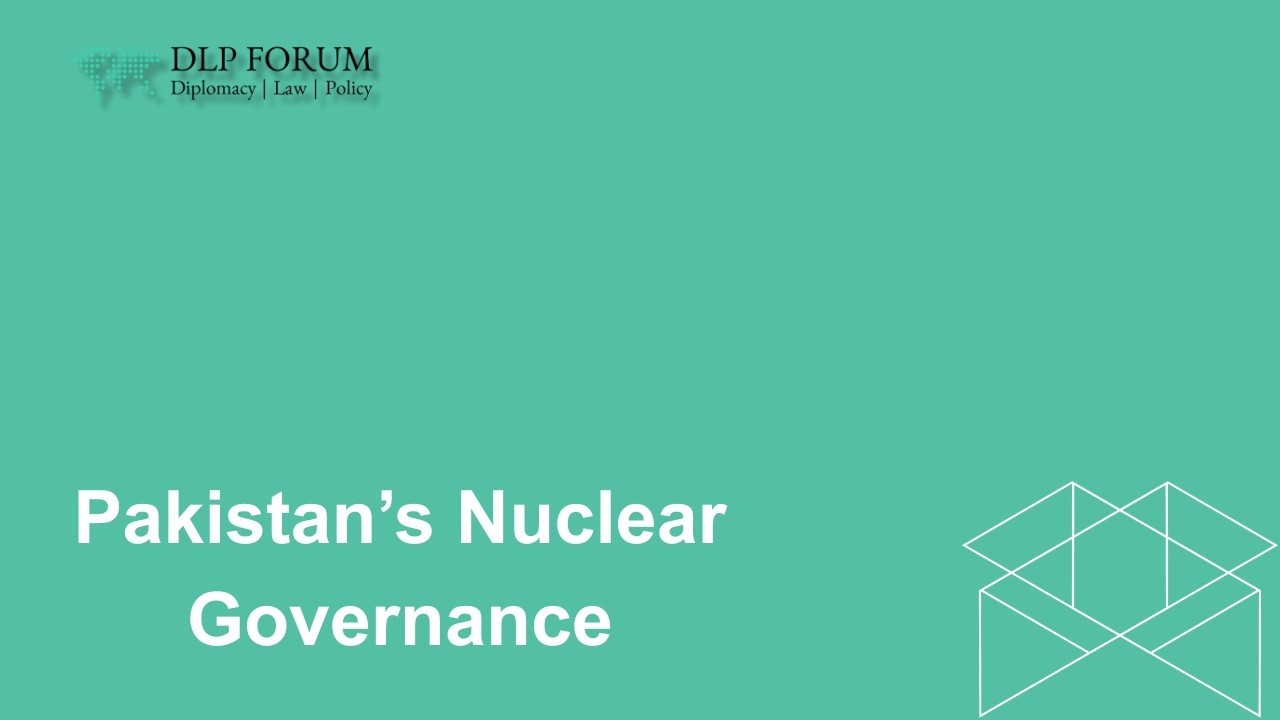 Pakistan’s Nuclear Governance